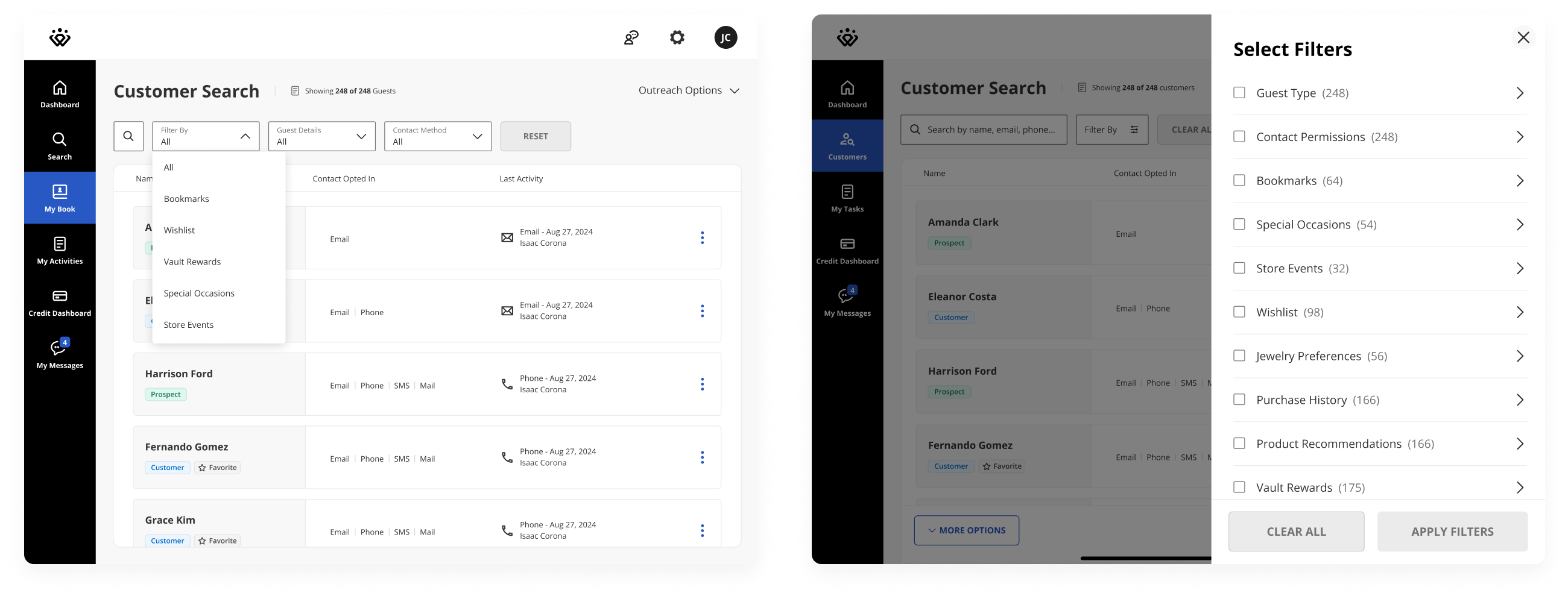 Clienteling Variants